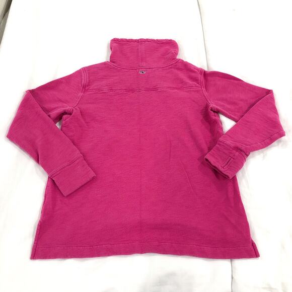 Vineyard Vines Pink Slub Funnel Neck Shep Shirt Pullover - Picture 6 of 10